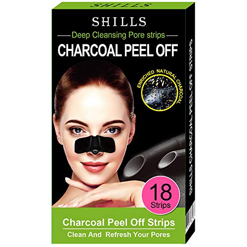 SHILLS Purifying Pore Strips, Women's Nose Pore Cleanser, 28 Count, Blackhead Remover, Deep Cleansing, Charcoal Peel Off Nasal Patch - Thumbnail 3