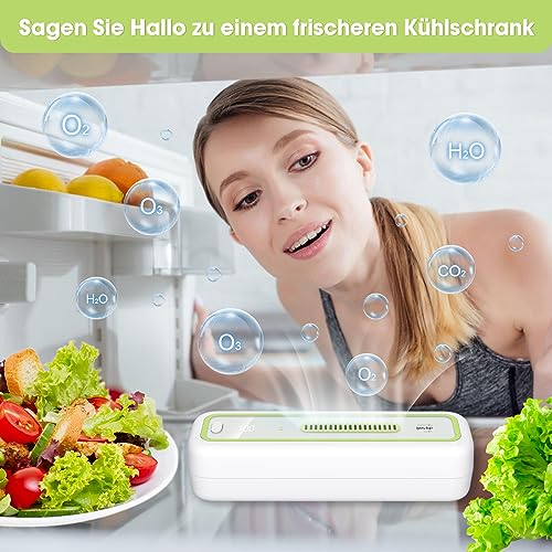 Mini-USB-Kühlschrank-Deodorierer mit LED-Display – wiederaufladbarer und wiederverwendbarer Geruchsbeseitiger für Kühlschrank, Auto, Schrank, Schuhschrank, Kleiderschrank, Haustierhaus