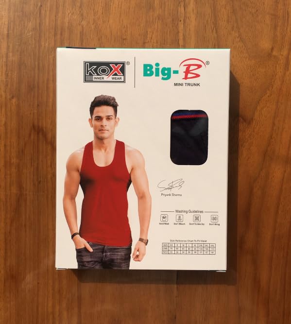 Image of KOX-Big-B Plain Mini Trunk Cotton Trunk Non Itch Sweat Proof Underwearfor Men