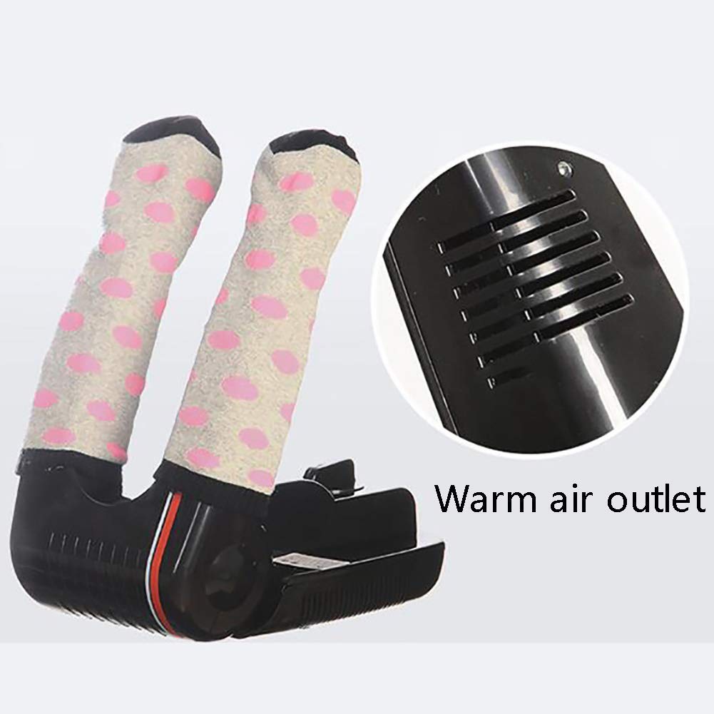Sèche-chaussures électrique, sèche-chaussures, sèche-gants, chauffe-chaussures avec souffleur de chaleur, design pliable et séchage rapide pour chaussures, gants, chapeaux, chaussettes, chaussur