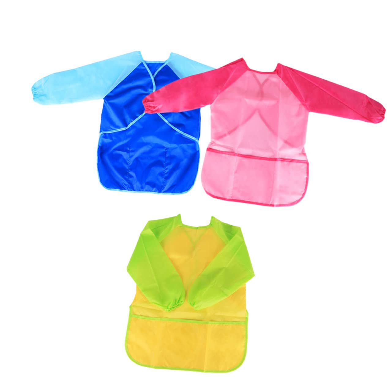 Toyvian 9pièces Tablier De Peinture Garçon Fille Étanche Lot De Blouse Longue Pour Activités