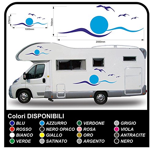 Autocollants caravane et camping-car kit de stickers graphiques vinyle complet
