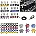 Wheel Lug Nut M6 JDM Car Modified Hex Fasteners Fender Washer Bumper Engine Concave Screws Car-Styling Wheel Nut Caps (Color : White)