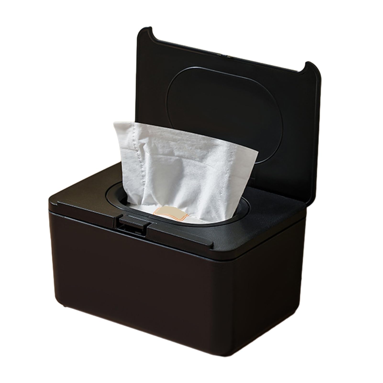 Glifora Wipes Dispenser, Refillable with Buckle-Sealed Cover Tissue Box - Dustproof, Easy Pull Wipes Pouch Case for Bathroom