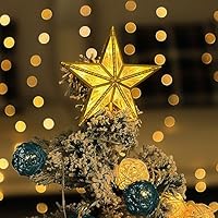 Amazon.co.jp: クリスマスツリートッパー クリスマス星型ライト