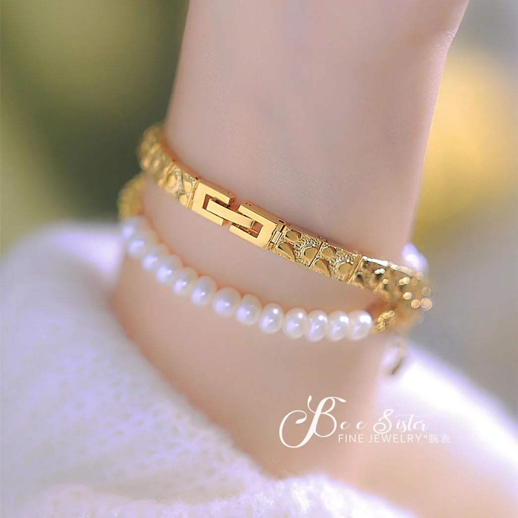 BESTKANG Reloj dorado de lujo para mujer, reloj de pulsera de diamantes de imitación con bisel de diamantes de imitación, reloj analógico de cuarzo, regalo elegante para ella