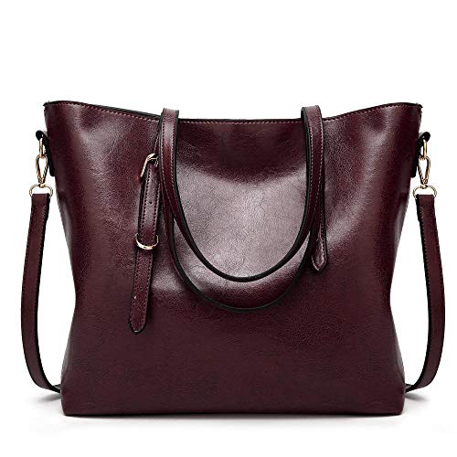 Preisvergleich Produktbild Mkxiaowei Damen Schultertasche, Damen Umhängetaschen Beutel, Big-Bag Leder, Damen Handtasche, Griff an der Oberseite Tasche, Damen Mode großräumige Tasche