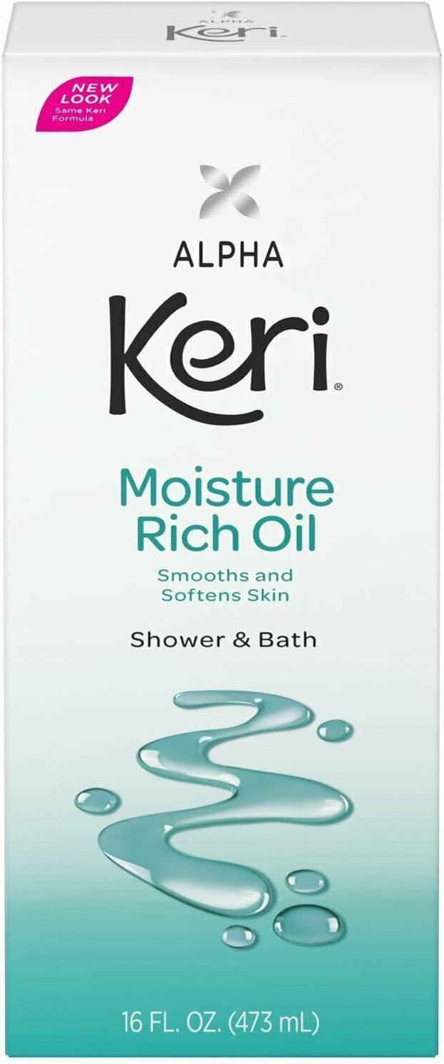 Alpha Keri Shower & Bath Moisture Rich Oil 16 Ounce (Value Pack of 5)
