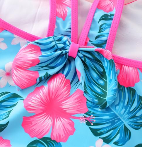 Image of Girls One Piece Unicorn Swimsuit Mermaid Swimwear Rainbow Bathing Suit