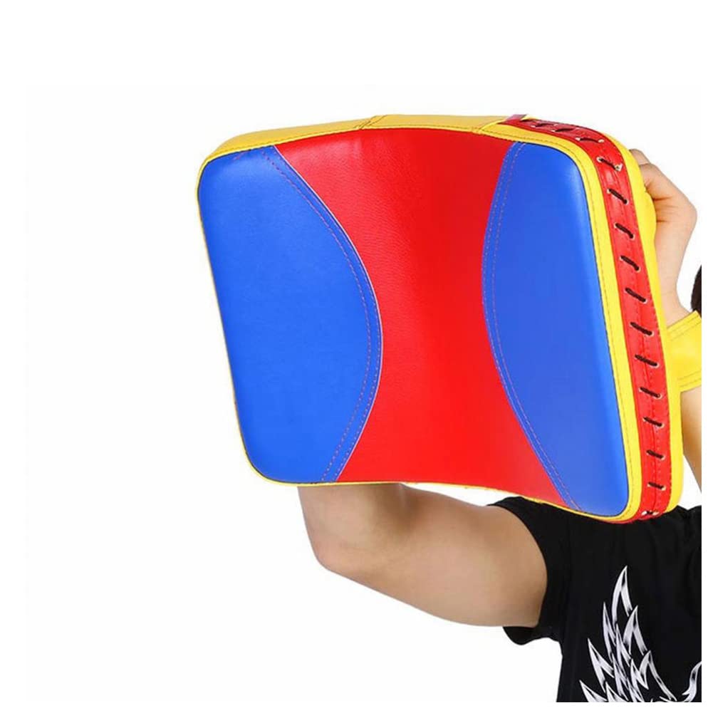 Bouclier de boxe en cuir PU amortissant pour entraînement Muay Thai et arts martiaux