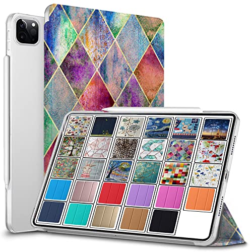 Image of DuraSafe Cases for iPad Pro 11 4th 3rd 2nd Generation Case A2759 MNXE3HN /A A2435 MNXG3HN /A MNXF3HN /A MNXJ3HN /A MNXH3HN /A A2761 A2762 MNXN3HN /A MP553HN /A A2377 MHQR3HN /A MHQT3HN /A A2228 - Diamond Grid