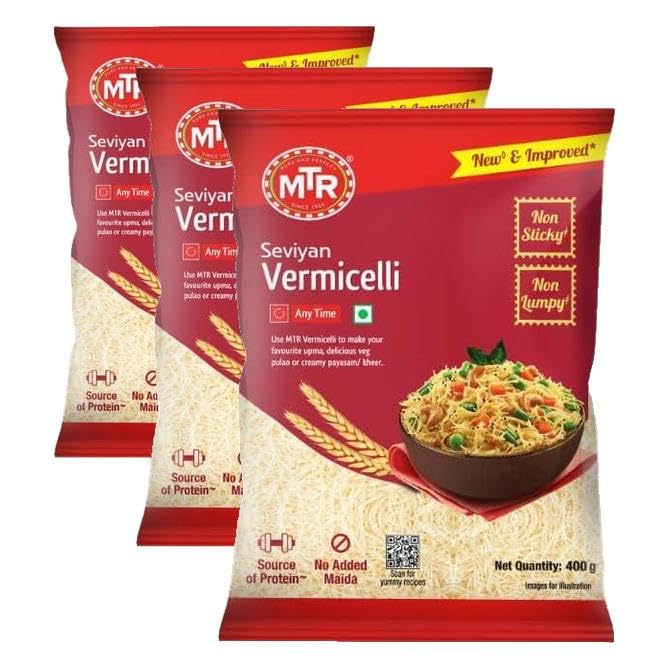 Image of MTR Vegetarian Vermicelli 400 grams (Pack of 3)