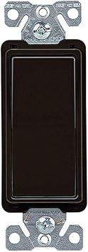 Eaton 7504BK 15 Amp 4-Way Rocker Decorator Switch, Black