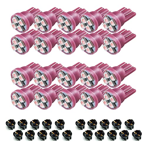 LED T10 PA Rosa 20 unidades 12V para tablero