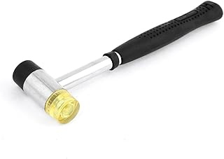 Aexit Plastic Coated Hammers Grip Replaceable Double Head Metal Hammer Claw Hammers 8.7 inch