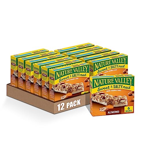 Image of Nature Valley Sweet and Salty Nut Granola Bars, Almond, 6 Bars, 7.2 oz (Pack of 12)