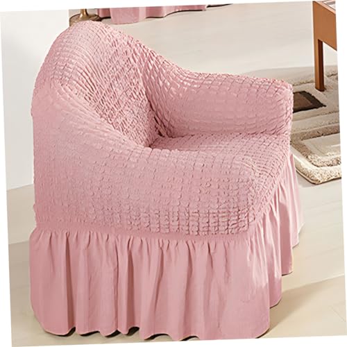 Funda de sofá de tela elástica rosa para sillón reclinable 8