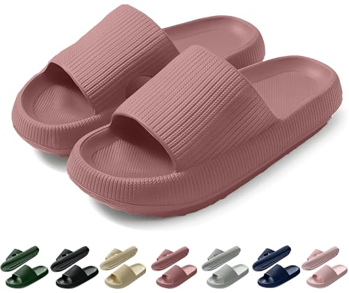 Coswind Badeschuhe Damen Herren Original Badeschlappen Sommer Pantoletten Slides Sandalen Elegante Cozy Hausschuhe Schla...