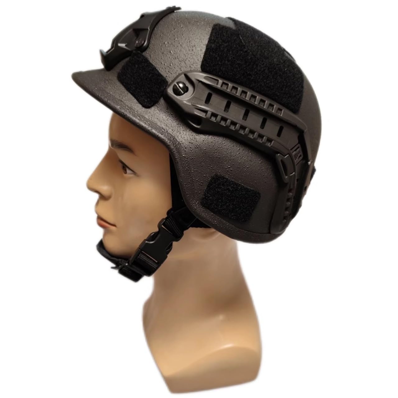 Wqzxm Black Nij Iia M88 Bulletproof Helmet, Aramid Head Safety Protector Armor Military Tactical Helmet(Black)