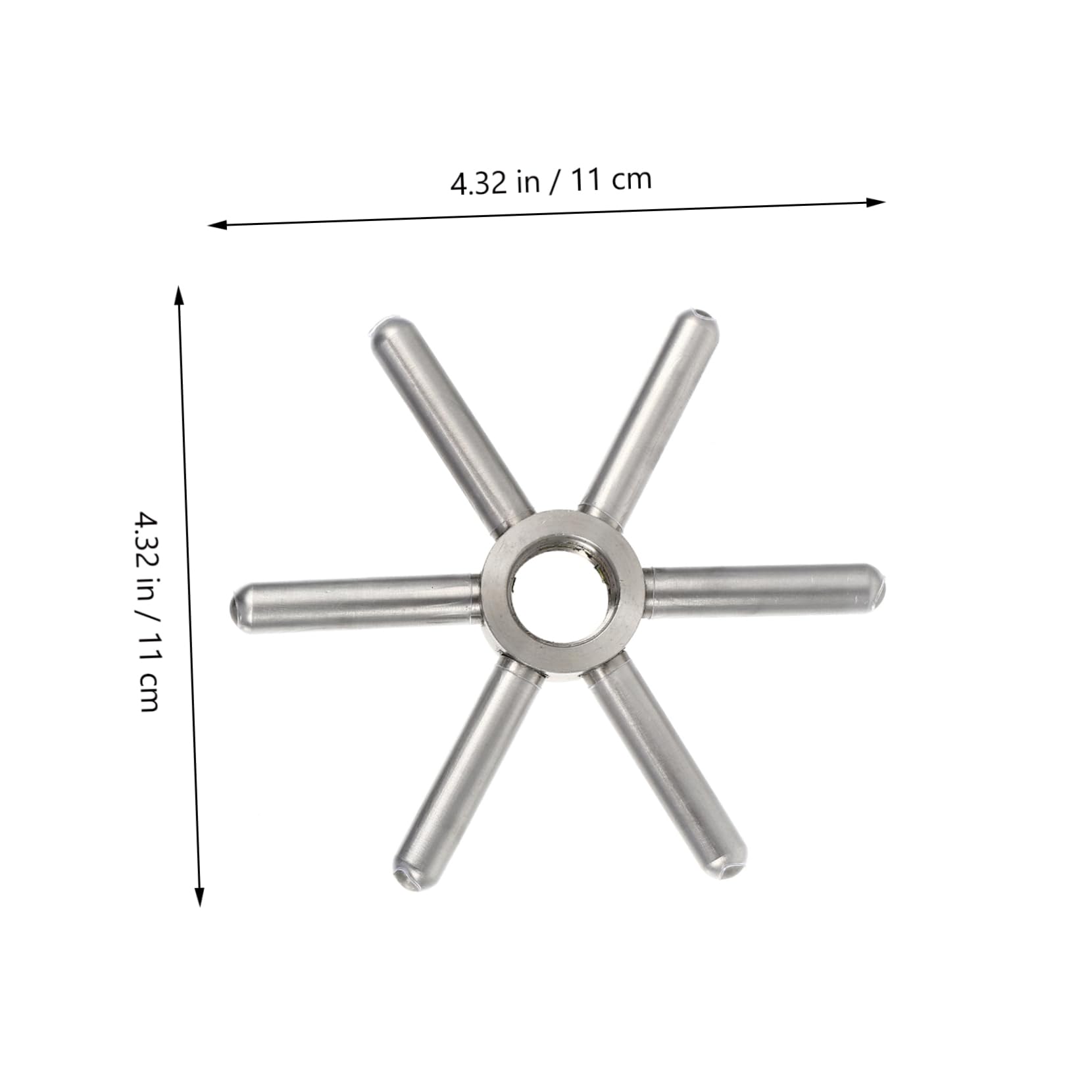 VILLCASE Stainless Steel Cup Rinser Bar Washer Head Snowflake Design Multi-angle Water Discharge Easy to Install
