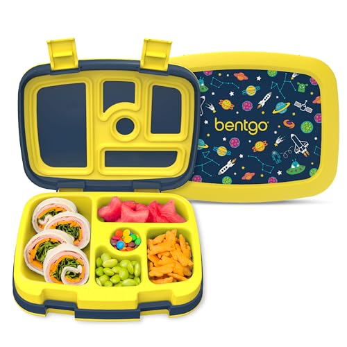 Product Image of the Bentgo Kids Prints Leak-Proof, 5-Compartment Bento-Style Kids Lunch Box - Ideal...