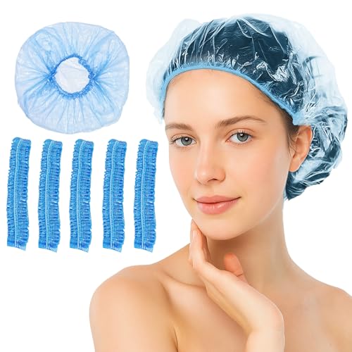 100Pcs Shower Caps Disposable, Disposable Shower Caps for Wo