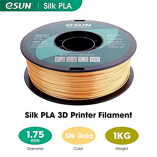 Filamento Esun eSilk PLA Gold 1.75mm 1kg
