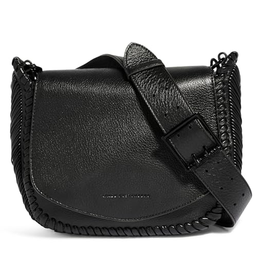 Image of Aimee Kestenberg All For Love Saddle Crossbody Bag for Women - Leather Crossbody Purse - Adjustable & Removable Strap