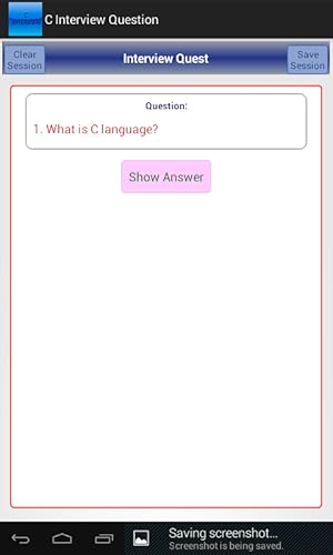 C Interview Question