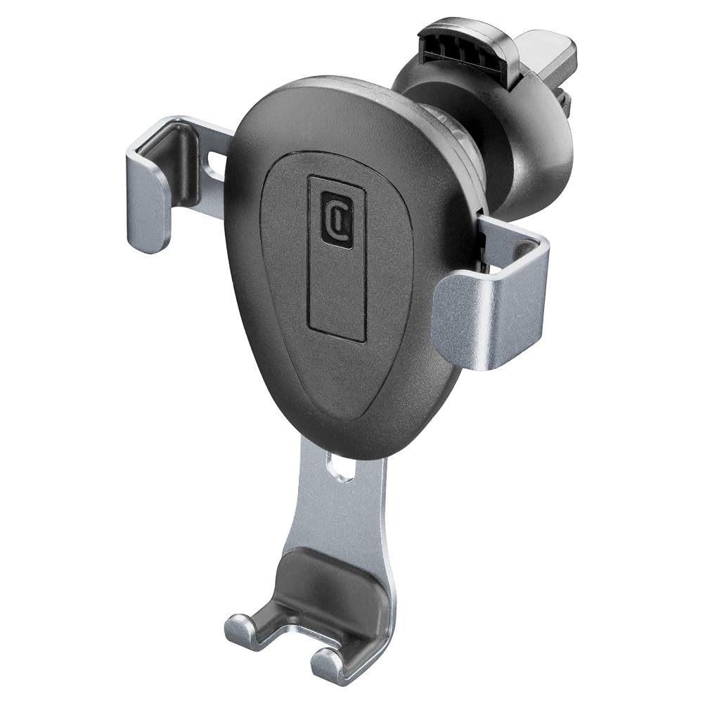 Cellularline | Slide - Universal | Soporte para teléfono Inteligente de automóvil para Salidas de Aire - Compatibilidad con iPhone Samsung Huawei Xiaomi - Estable y sólido - Giratorio 360
