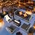 FHFO 7 Pieces Outdoor Patio Furniture Set, Outdoor Conversation Sets Wicker Sectional Couch Rattan Sofa with Thick Cushions & Coffee Table for Garden, Balcony, Backyard, Grey-Grey