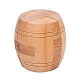 Ahyuan Handmade Powder Barrel Wooden Puzzles for Adults an Interlocking 3D Brain Teaser Puzzles for Adults Hidden Passage Works on a Classic Mechanical Puzzle Concept