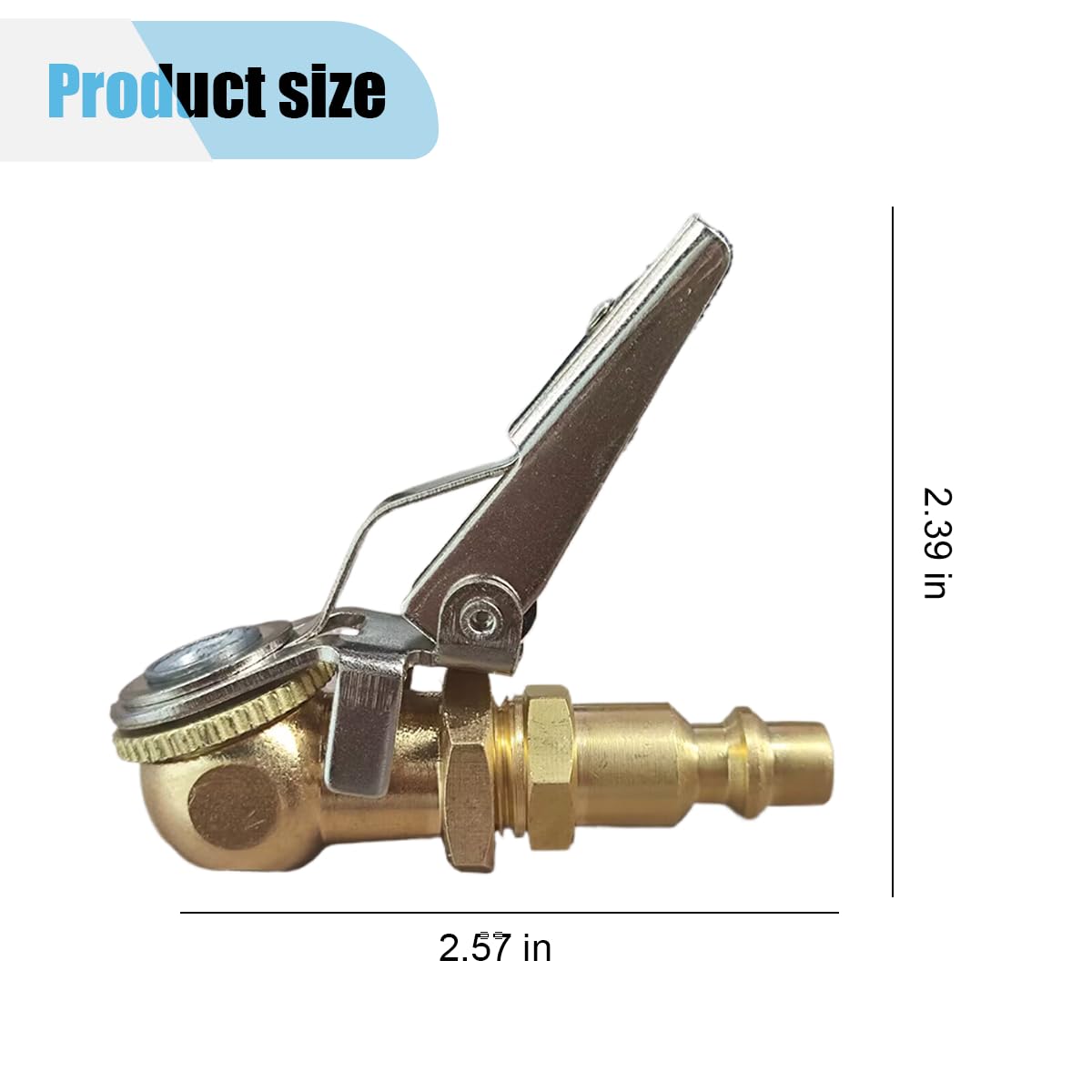 Presta Valve Adapter Jaco Lightning S2 Series Tire Air Chuck 2 Pack 