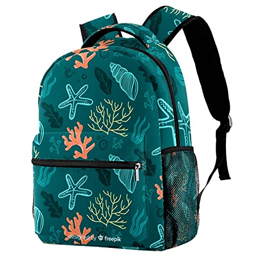 Sac à dos décontracté multicolore à motif feuilles tropicales pour femme à grande capacité