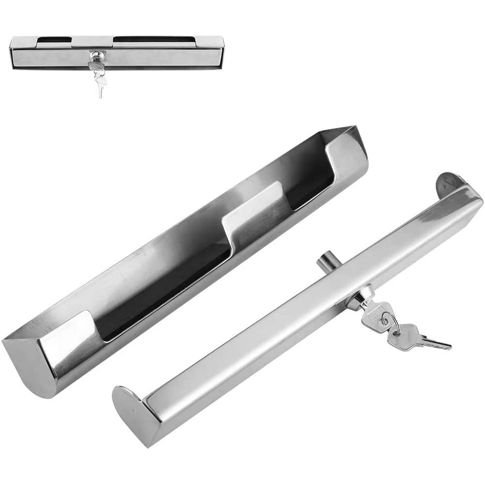 Zamek do silnika zaburtowego, silnik zaburtowy Blokada Silnik okrętowy Zamek ze stali nierdzewnej z 2 kluczami Hi-Security Stal nierdzewna