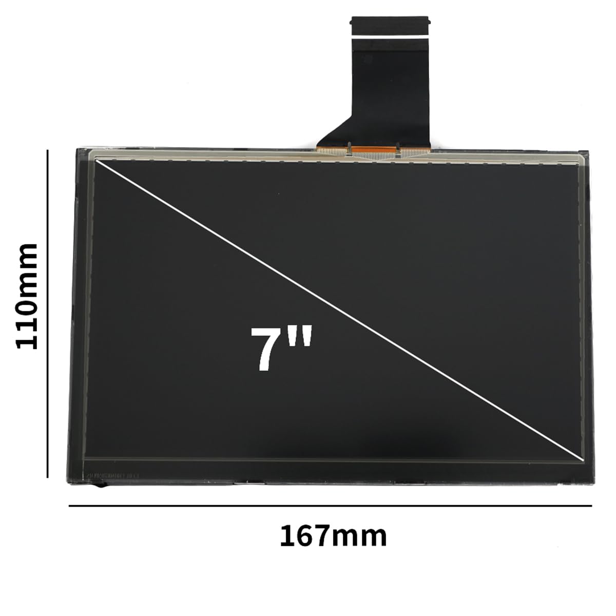 LADYSON Schermo LCD Uconnect da 7 pollici compatibile con 2017-2020 per Jeep Compass Radio Navigation Monitor Sostituire TDO-WXGA0700K00033-V2, TDO-WXGA0700K00057-V1 schermo LCD con strumenti