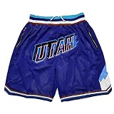Men Basketball Shorts,Mens Retro Casual Shorts with Pockets Workout Fans Mesh Quick Dry Basketball C