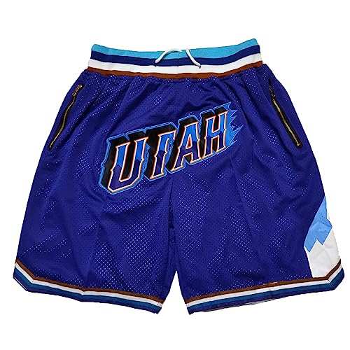 Men Basketball Shorts,Mens Retro Casual Shorts With Pockets Workout Fans Mesh Quick Dry Basketball Classics Shorts Purple #TOP17
