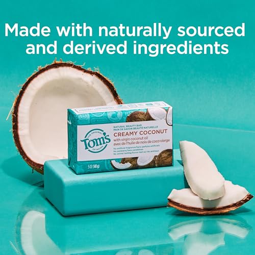 Tom's of Maine Natural Beauty Bar Soap, Creamy Coconut With Virgin Coconut Oil, 5 oz. 6-Pack (Packaging May Vary) - Thumbnail 3