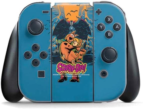 Skinit Decal Gaming Skin Compatible with Nintendo Switch (2017-2021) Joy-Con Controller - Officially Licensed Scooby Doo Scooby-Doo Crew Design