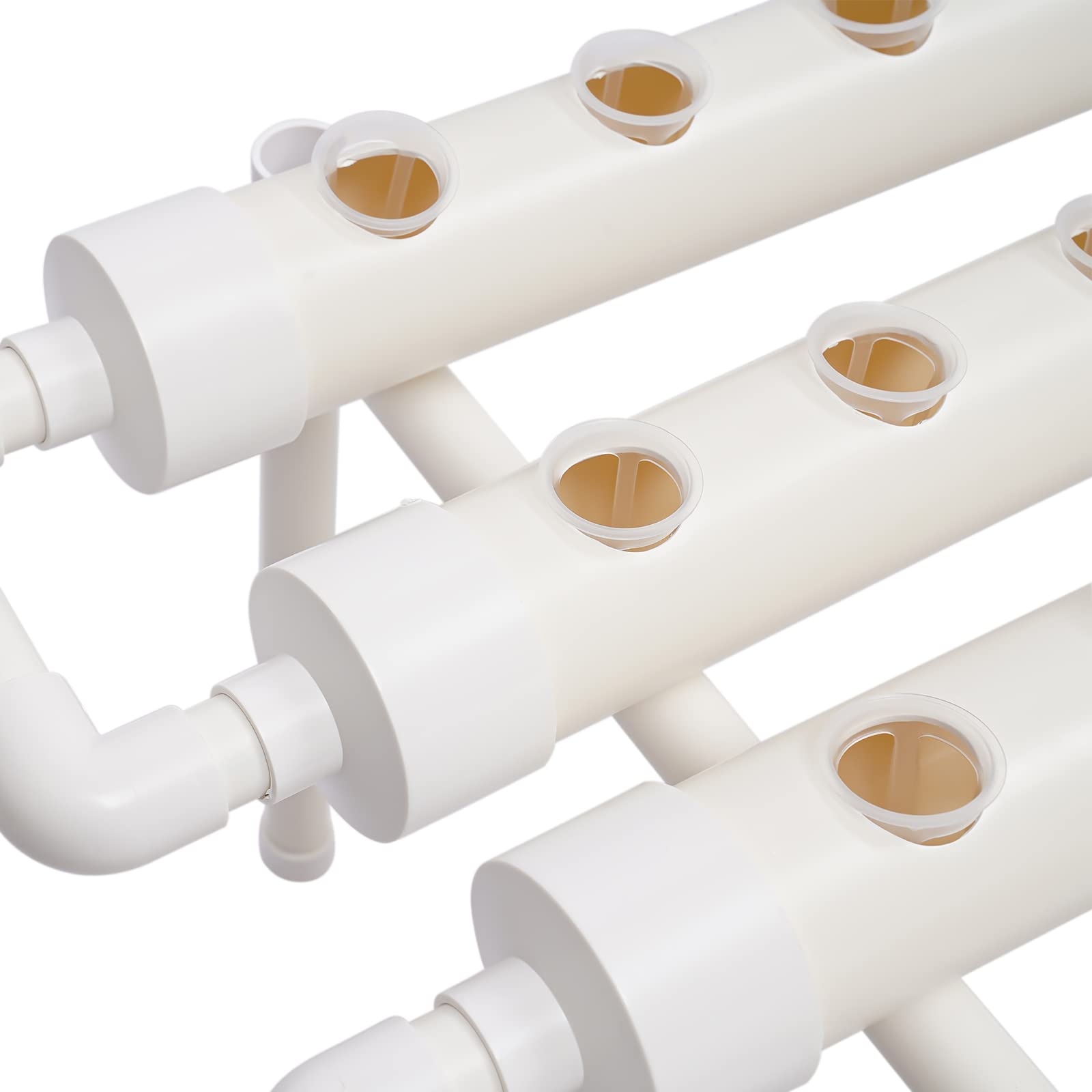 Sistema idroponico, 54 fori, 6 tubi, sistema di coltivazione idroponica, kit idroponico, kit per la coltivazione del sito idroponico, PVC-U, giardini acquatici, kit idroponici vegetabili,