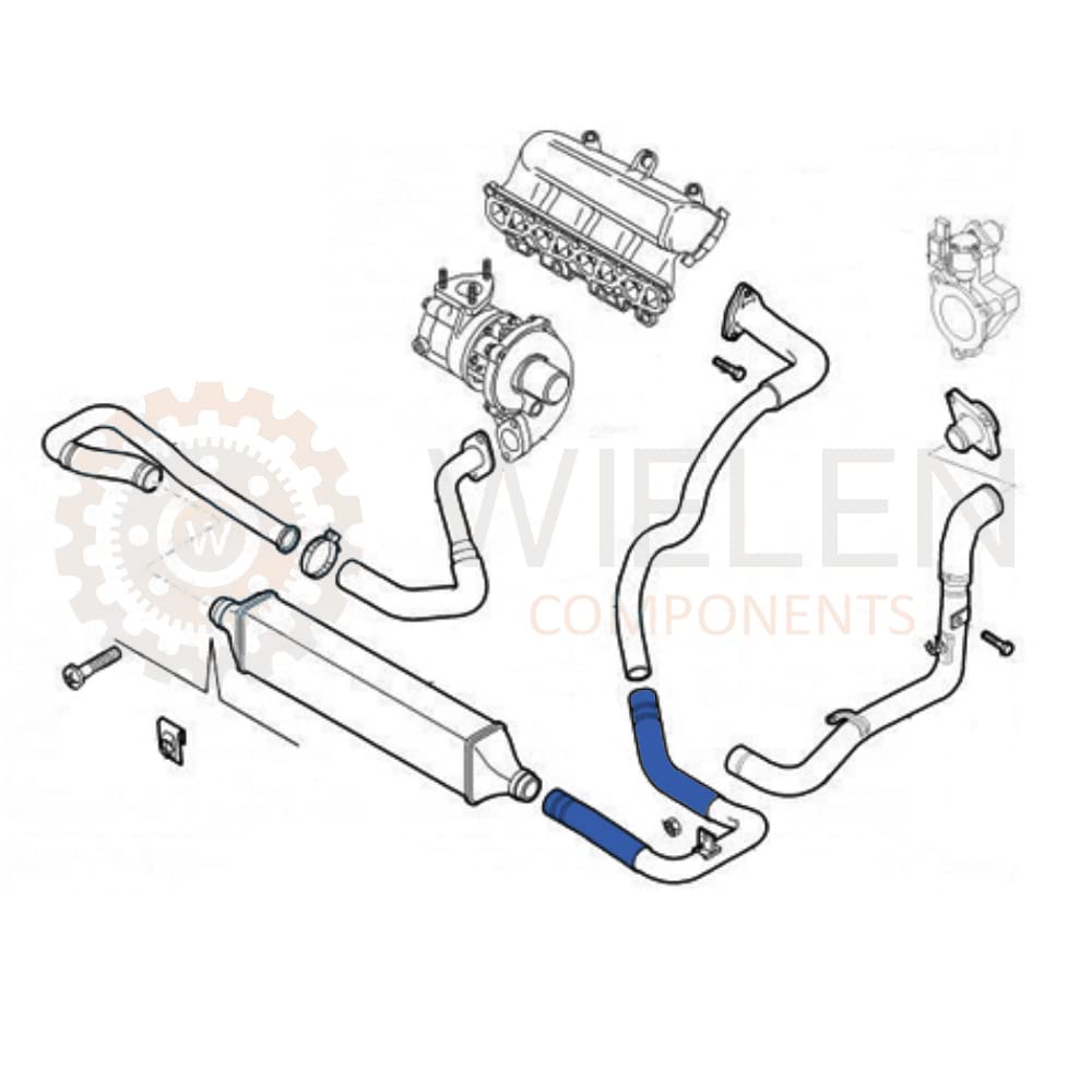COMPATIBILE CON KIT MANICOTTO INTERCOOLER TUBO TURBO ARIA ALFA ROMEO MITO FIAT GRANDE PUNTO PUNTO EVO 1.3 MULTIJET 55703081