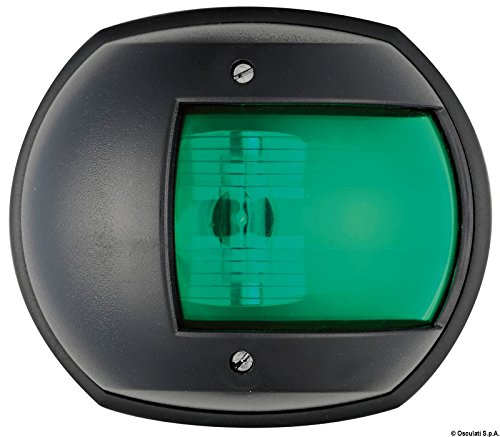 Feu de navigation Maxi 20 vert haute visibilité Osculati 12V étanche pour tribord