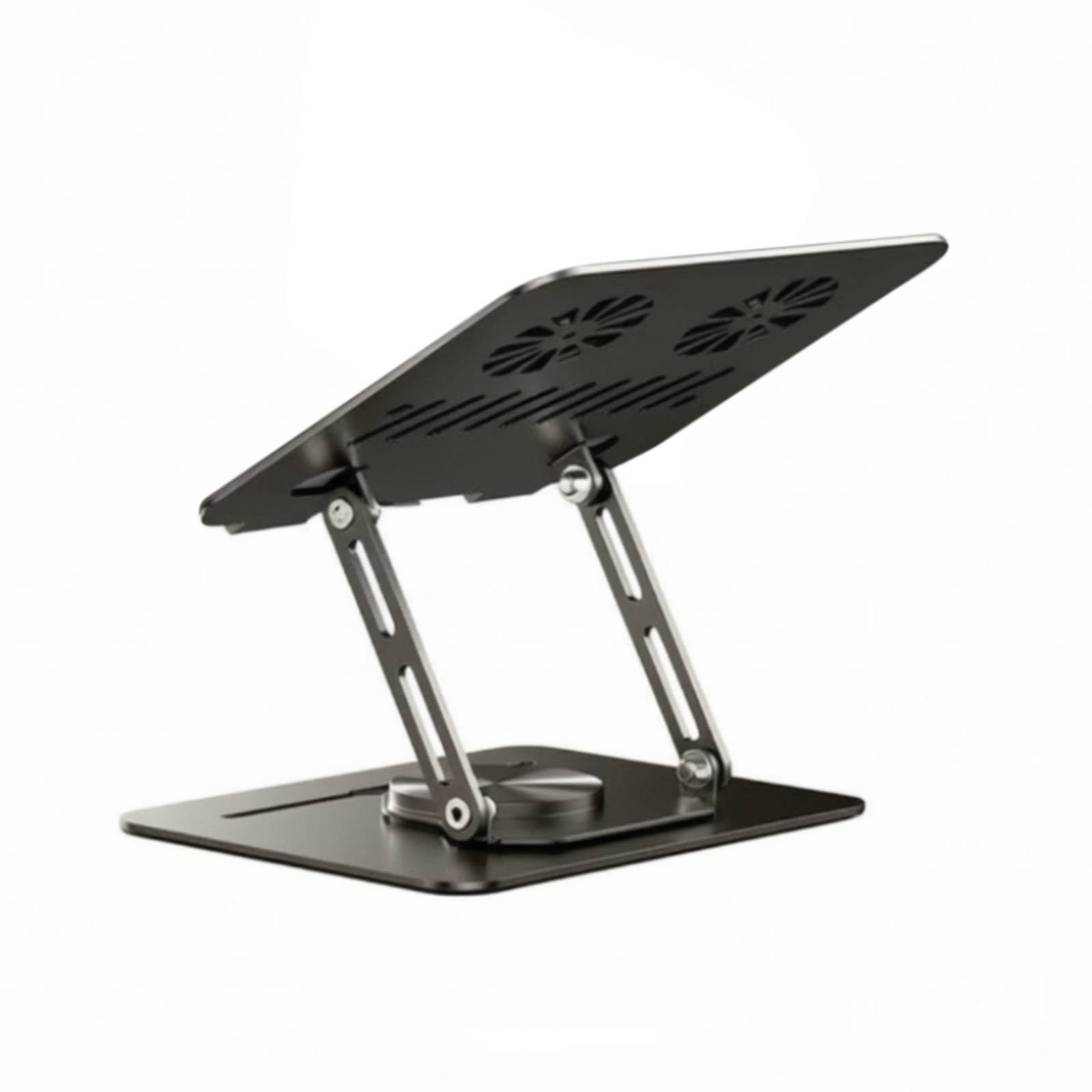 Ornador con Base Giratoria Giratorio Plegable para Estudians, Negro, Estándar
