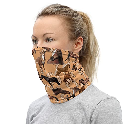 Horses Neck Gaiter Face Cover Scarf Stitched Unisex | Breathable Fabric | Stretch Fabric3
