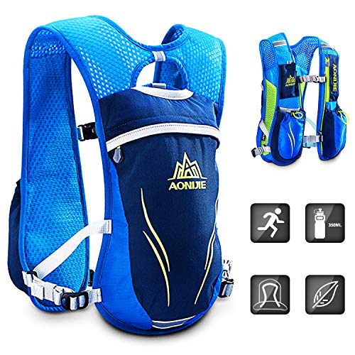 HINATAA: Gilet de trail 5 pour course �  pied  marathon  léger  mixte  bleu