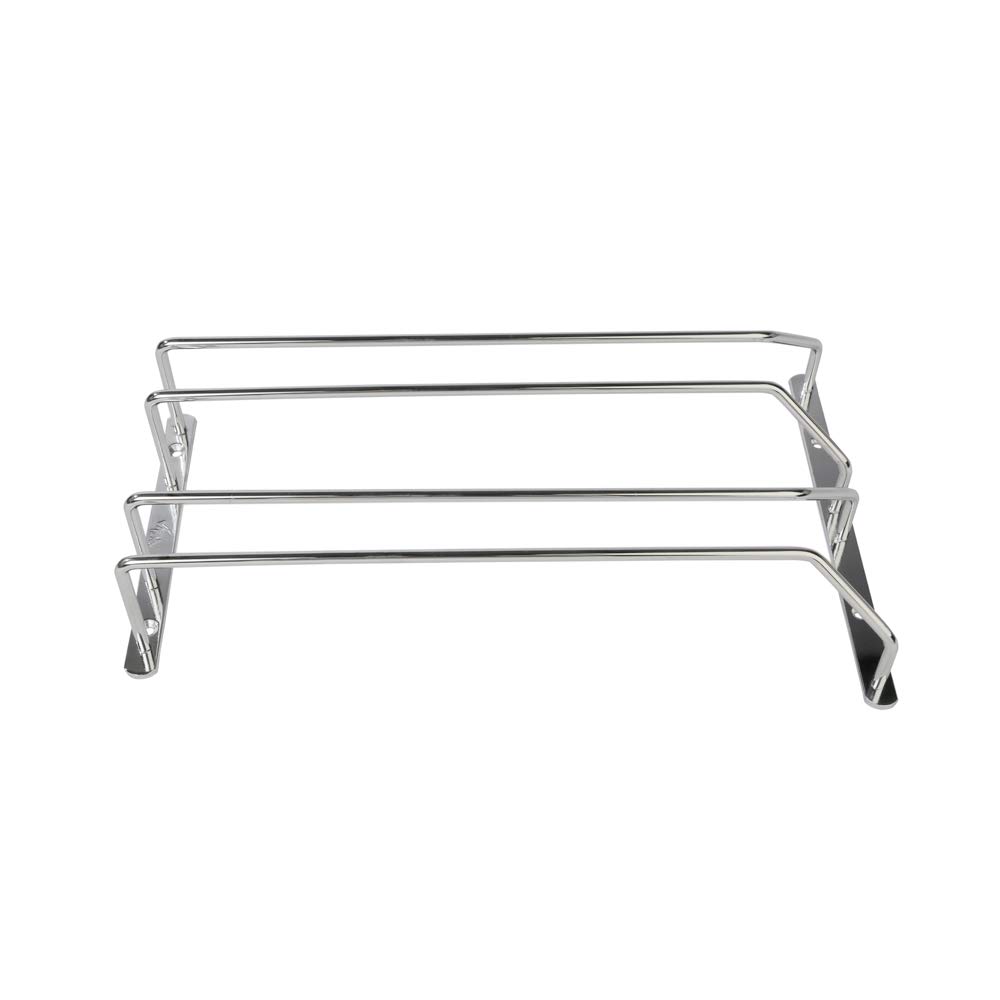 BTL Two Rows Wine Glass Rack in Chrome Finish (Under Cabinet Wine Glass Holder) (Hanging Rack Wine Glass) (Goblet Storage Hanger) (Stemware Organizer) (Rack for Bar Kitchen) (WDA-WGR-2)-image-12