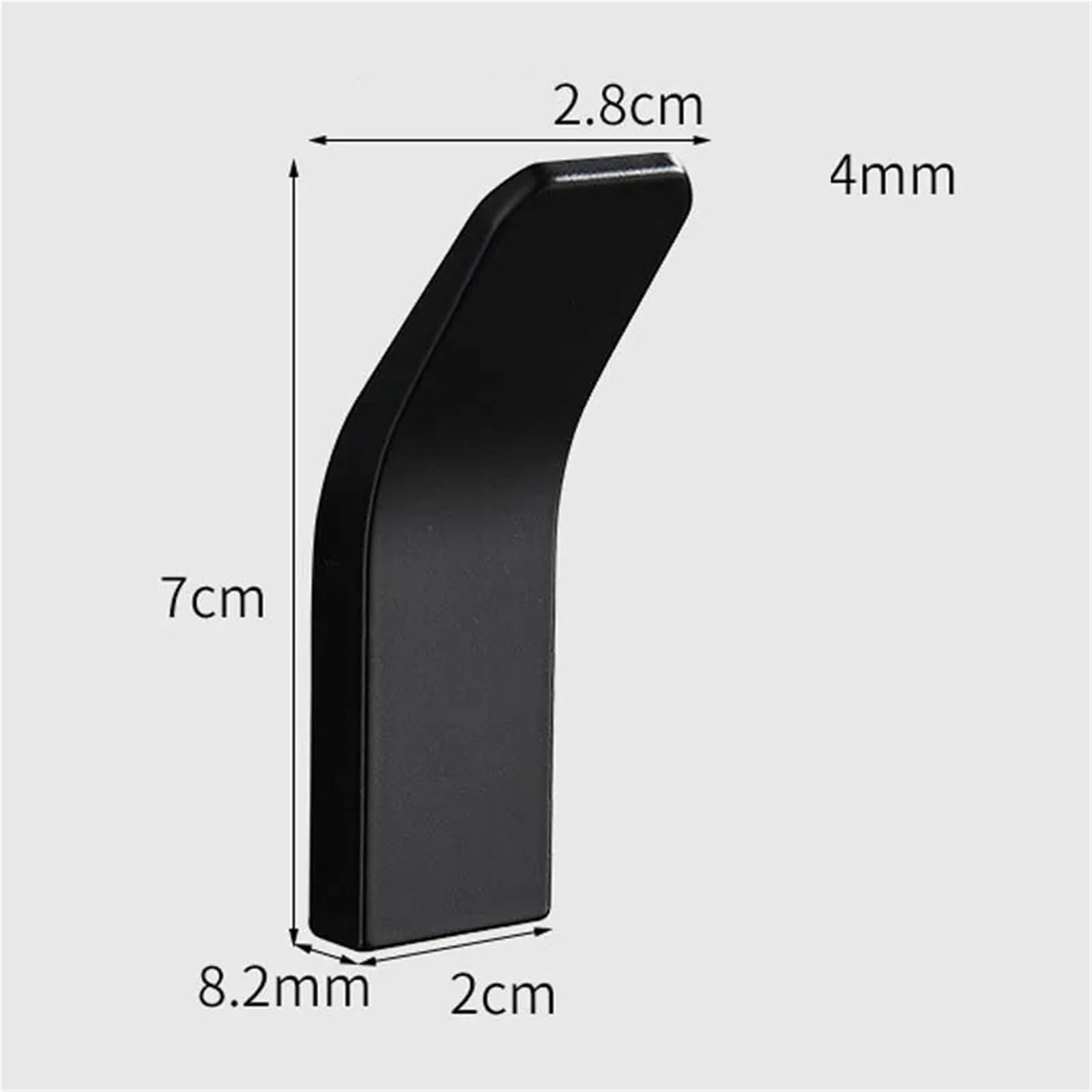 Gancho Adhesivo Ganchos for toallas en blanco y negro sin perforaciones for baño, bata, ropa, abrigo, llaves, bolsos, accesorios de cocina sala estar(Black-3pcs)
