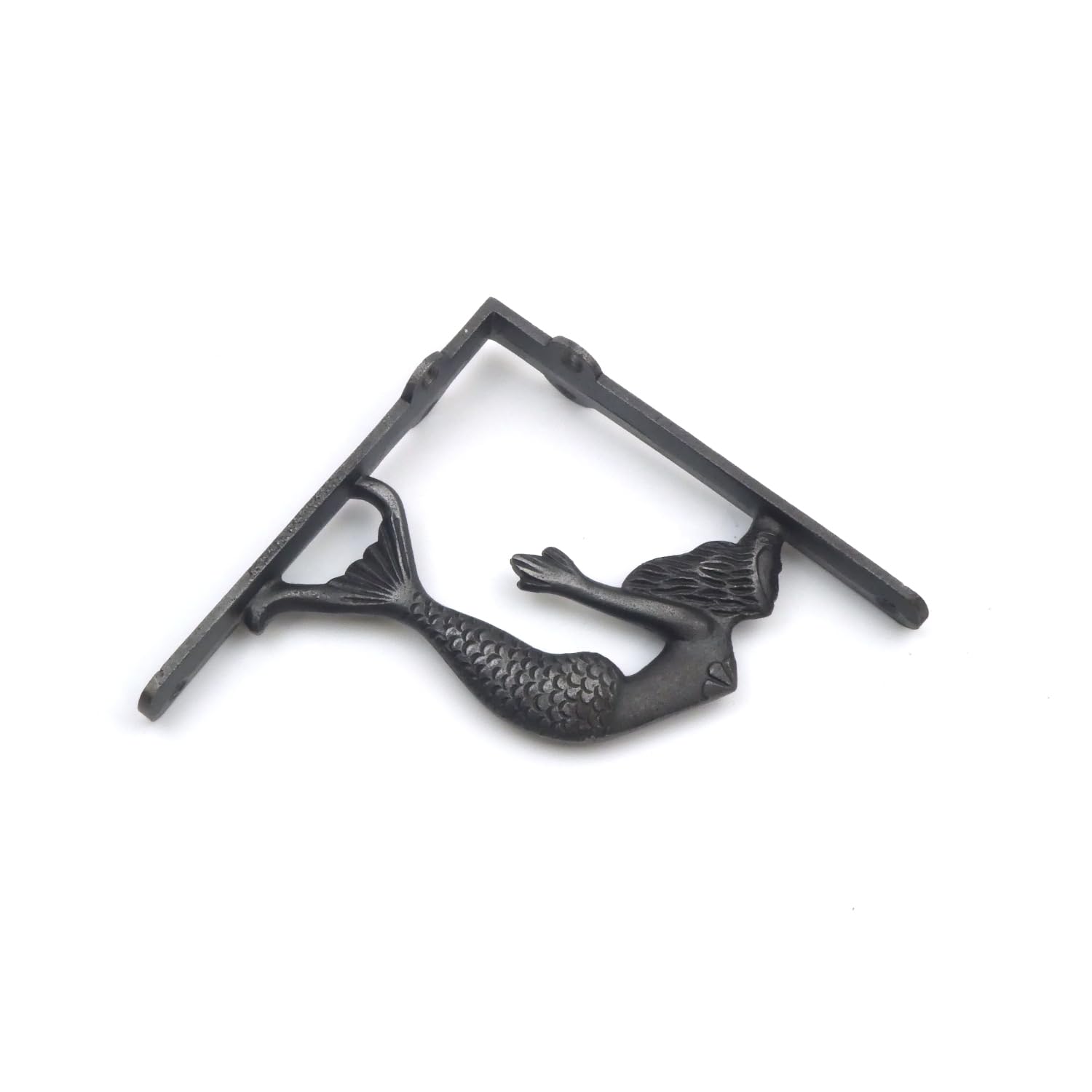 Oakcrafts Cast Iron Mermaid Design Shelf Brackets 150Mm X 150Mm - Pair Of Brackets