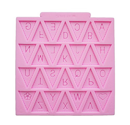 Moule alphabet en silicone Jamais jardin pour savon, bougie et résine